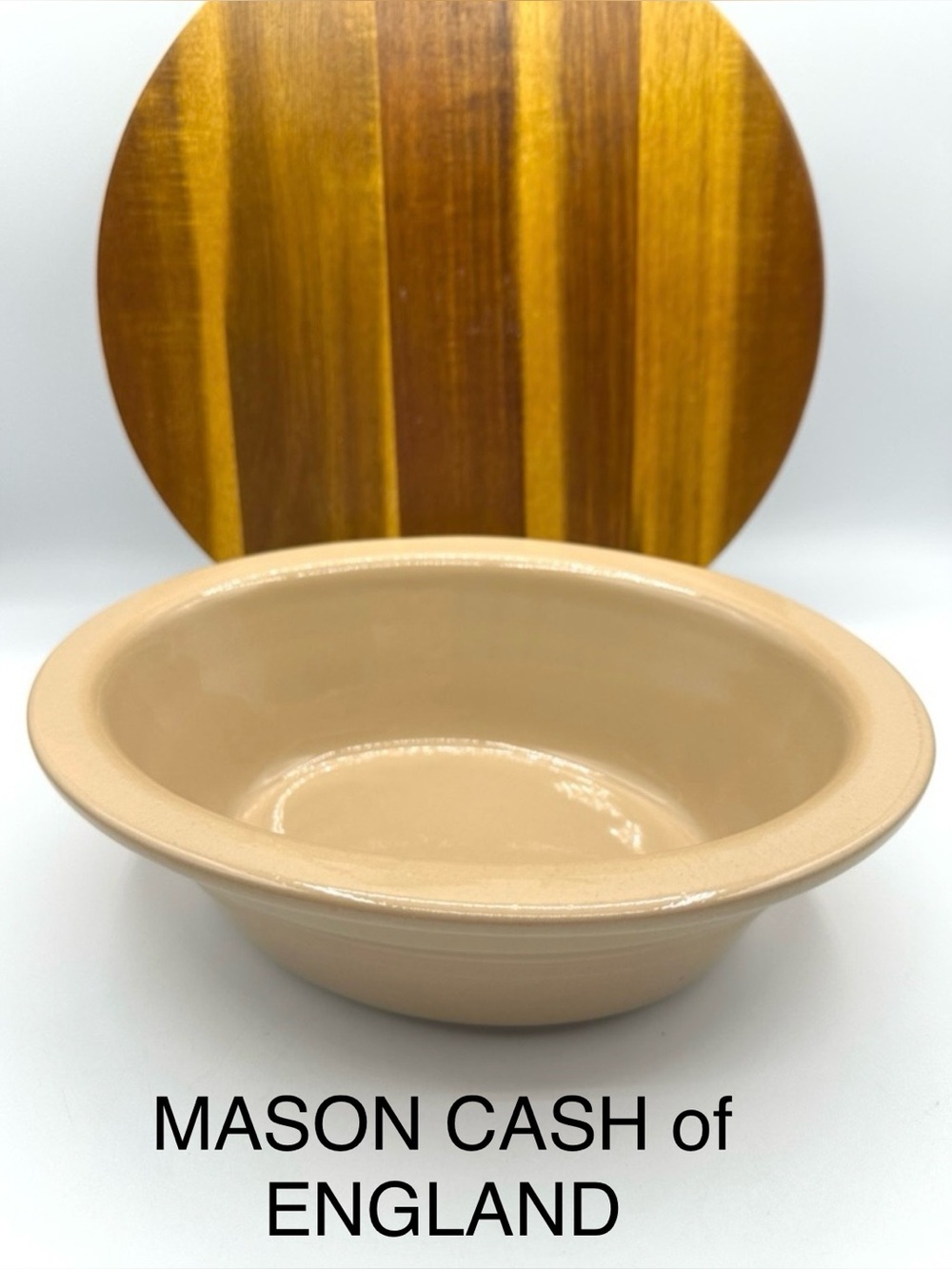 Mason Cash English Oval Meat Pie Ceramic Earthen Ware. Church Gresley England.